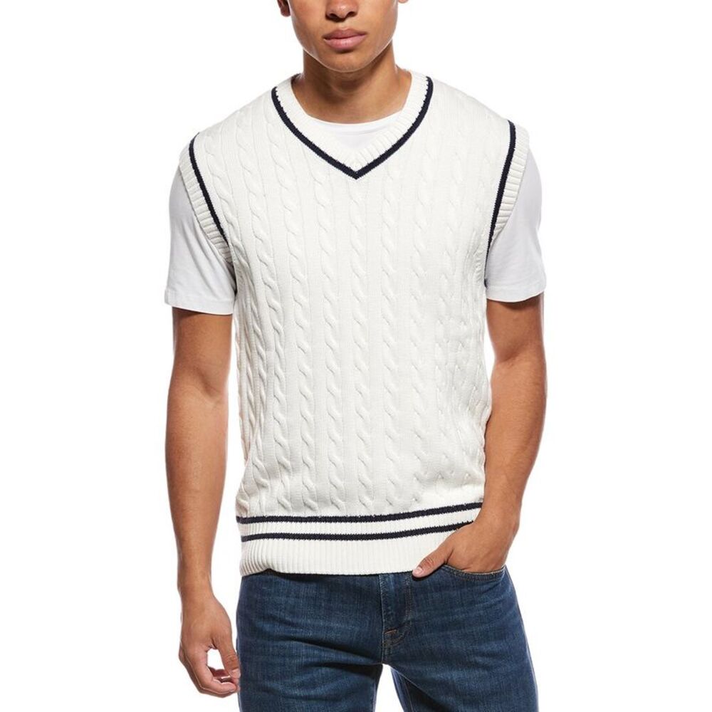 Rowing Blazers Mens  Cricket Vest, White